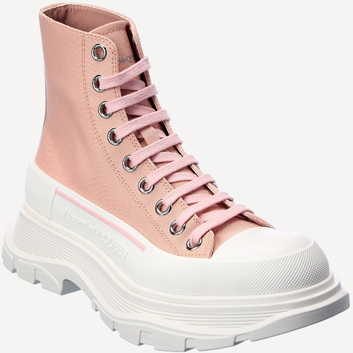 Alexander McQueen Pink High Top Sneakers