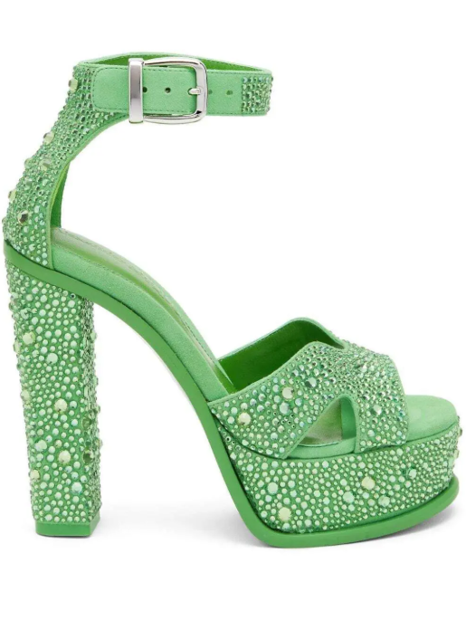 Alexander McQueen Crystal Platform Heels