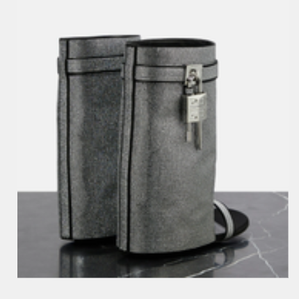 Givenchy Shark Lock Satin Strass Sandals