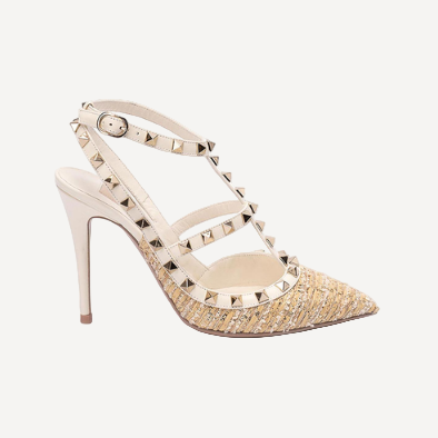 Valentino Fabric Rockstud Heels