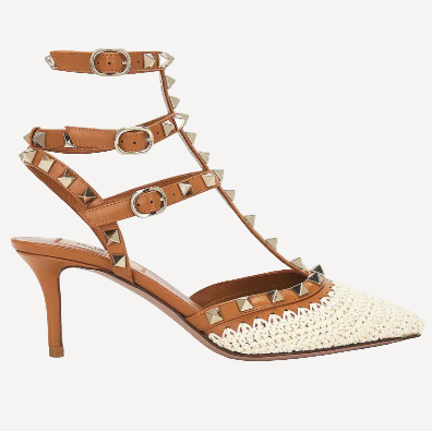 Valentino Woven Rockstud Heels