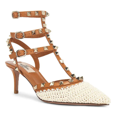 Valentino Woven Rockstud Heels