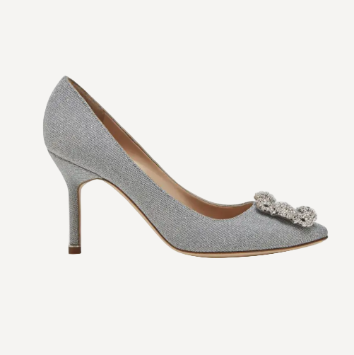 Manolo Hangisi Glitter 70 Pump