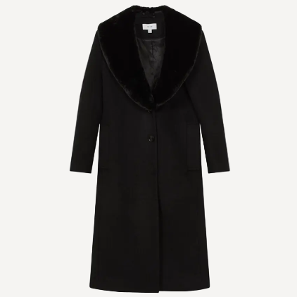 Reiss Laurie Black Coat