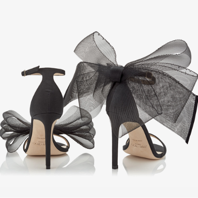 Jimmy Choo Aveline Sandals Black Satin