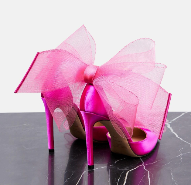 Jimmy Choo Pink Bow Pumps