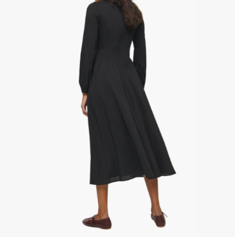 Reformation Black Oria Dress