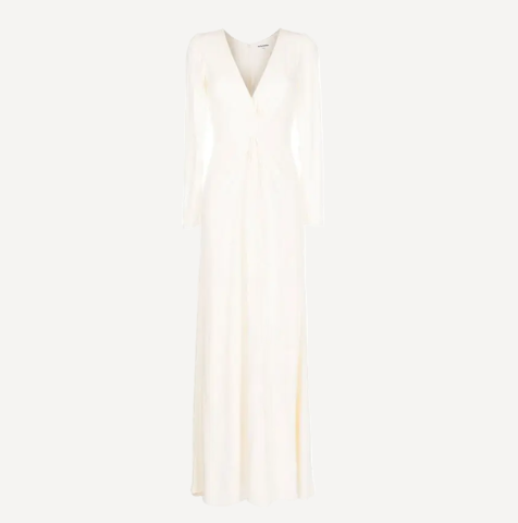 Reformation Gatsby Ivory Dress