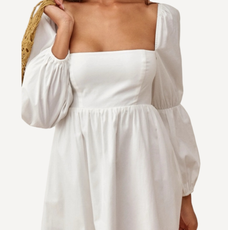 Reformation Michaela White Mini Dress