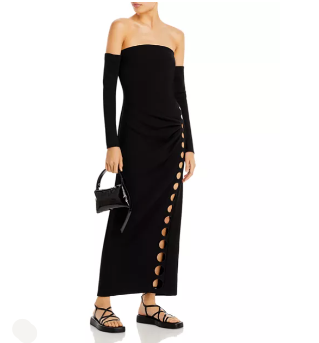 Cult Gaia Capri Black Midi Dress