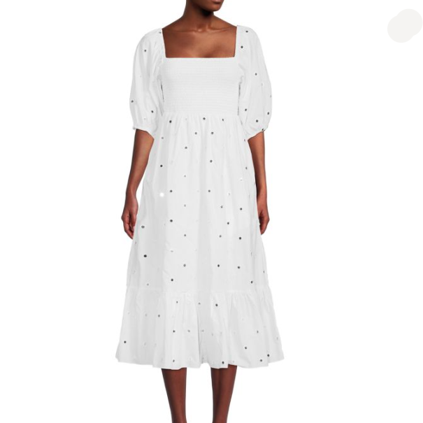 Rhode Eloise Mirror White Dress