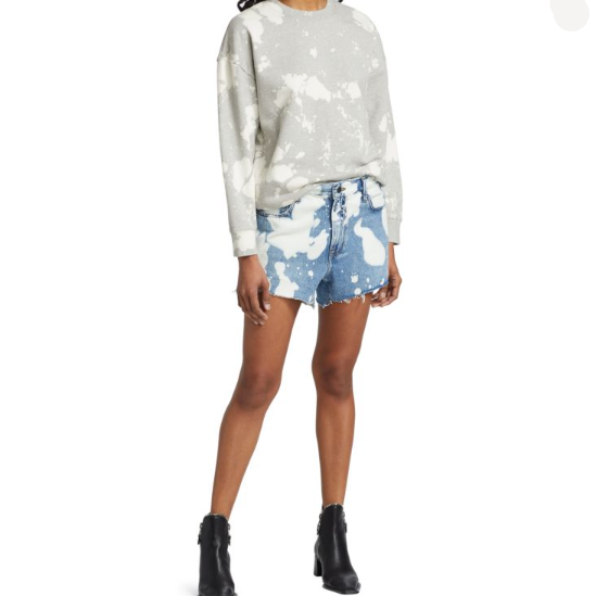 FRAME Le Ultra Baggy Shorts Denim