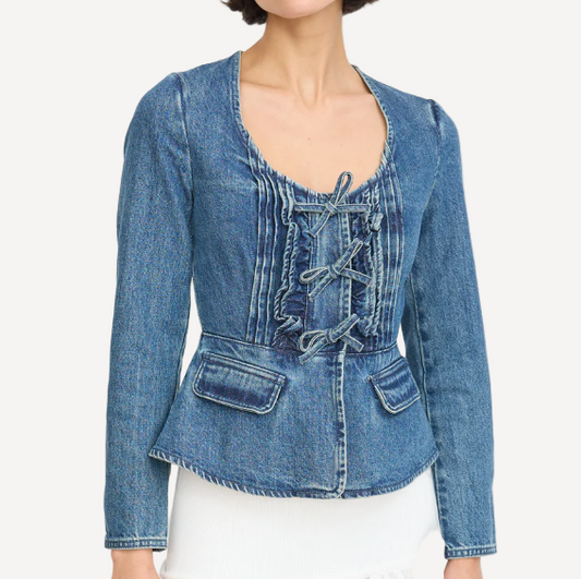 Self Portrait Denim Top