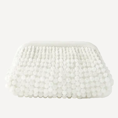 Cult Gaia Nia Acrylic Beaded Clutch