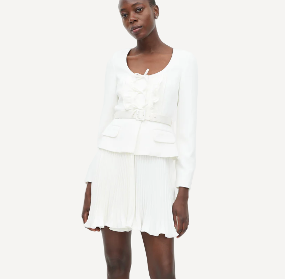 Self Portrait Mini White Dress