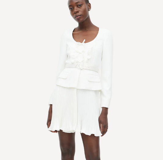 Self Portrait Mini White Dress