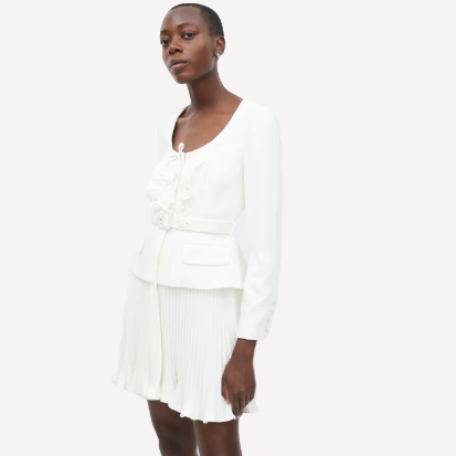 Self Portrait Mini White Dress