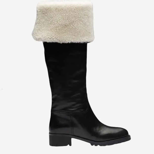 Miu Miu Shearling Tall Boots