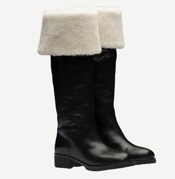 Miu Miu Shearling Tall Boots