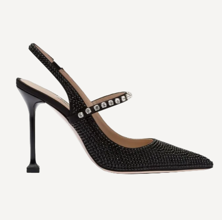 Miu Miu Black Crystal Pumps