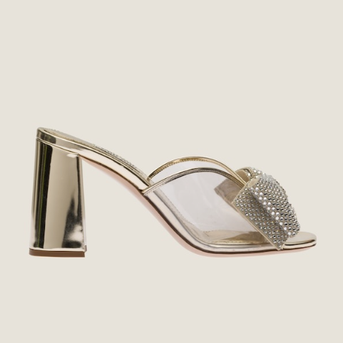 Miu Miu Embellished Logo Mules