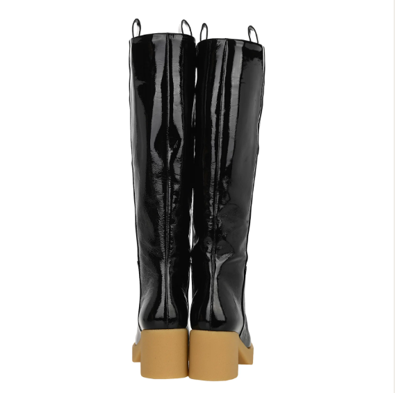 Miu Miu Black Patent Tall Boots