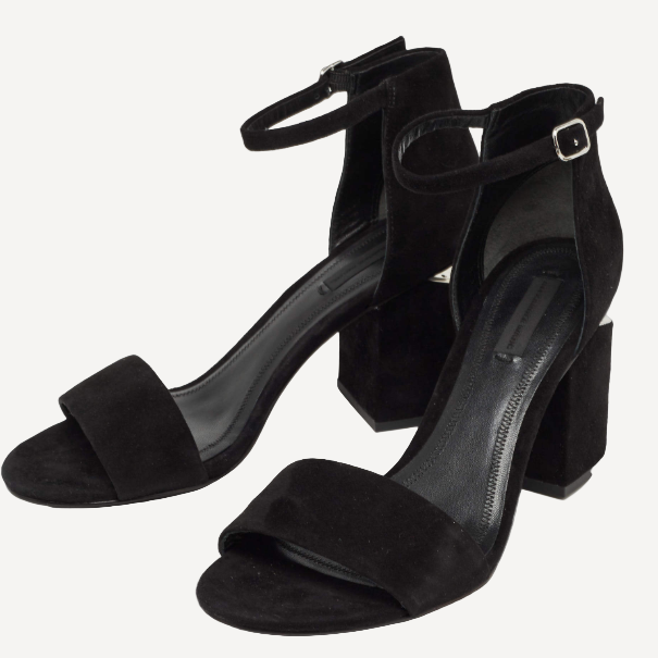 Alexander Wang Black Abby Suede Sandals