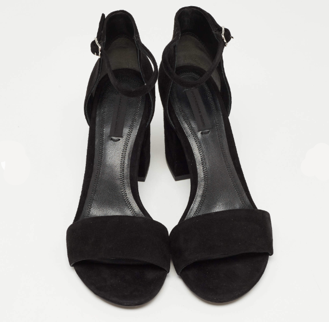 Alexander Wang Black Abby Suede Sandals