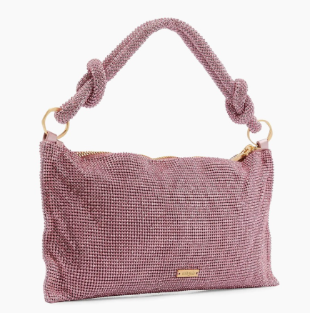Cult Gaia Hera Nano Pink Mini Rhinestone Shoulder Bag