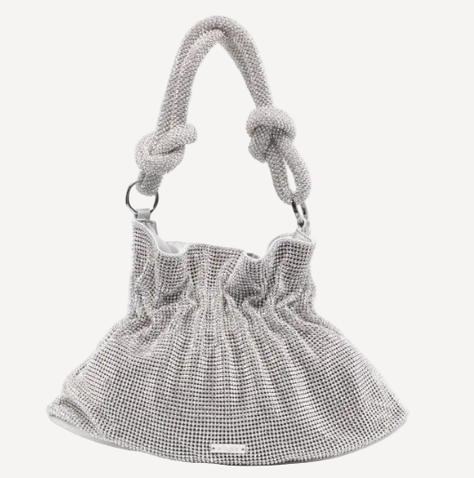 Cult Gaia Bara Mini Rhinestone Shoulder Bag