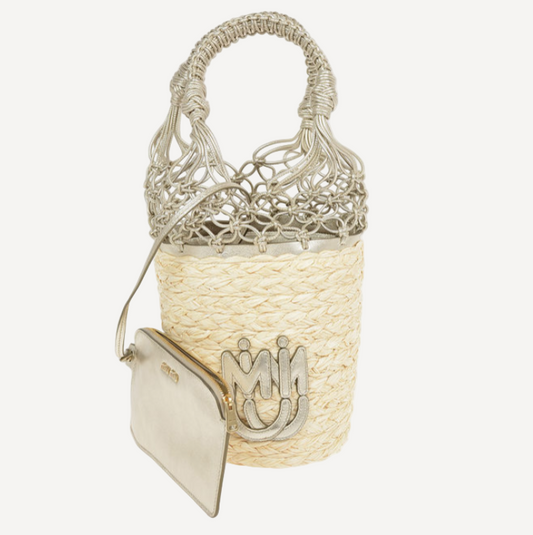 Miu Miu Woven Bucket Bag