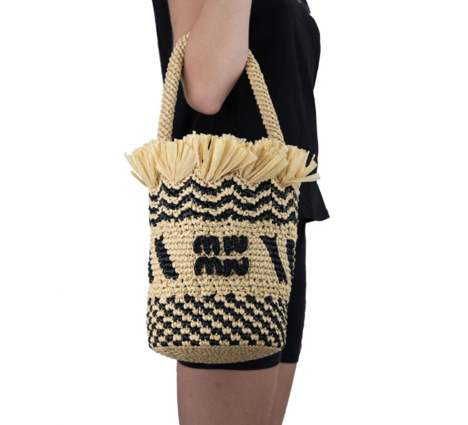 Miu Miu Wander Wicker Bag