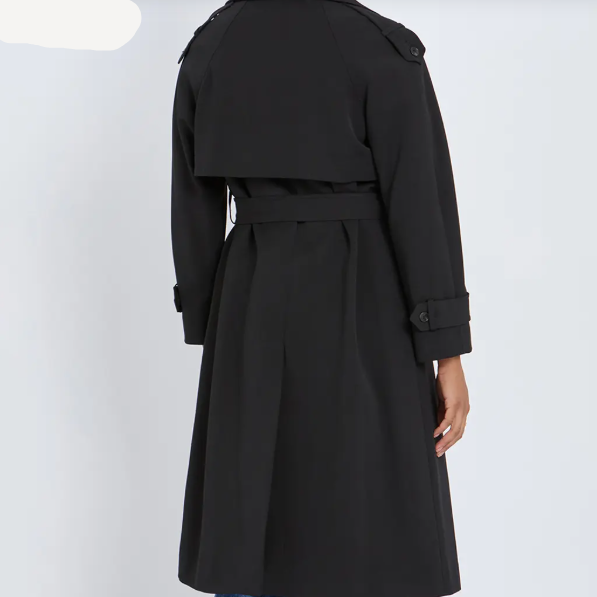 Reiss Daria Trench Coat Black