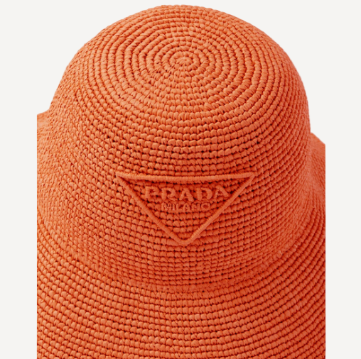 Prada Orange Hat