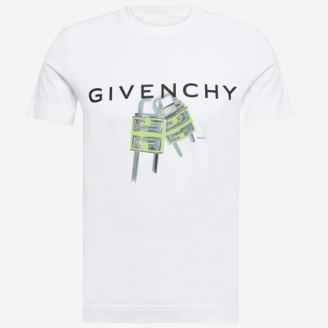 Givenchy Men’s 4G Padlock Tee