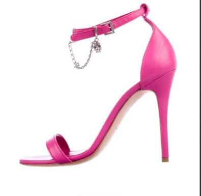 Alexander Mcqueen Pink Skull Heels