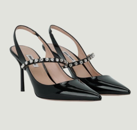 Miu Miu Black Patent Heels