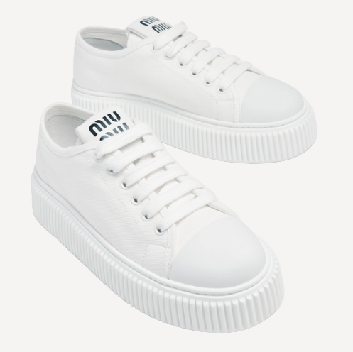 Miu Miu White Logo Sneaker
