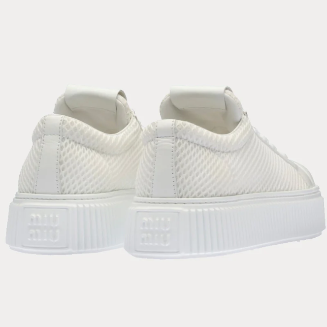 Miu Miu White Logo Sneaker