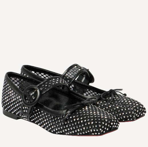 Christian Louboutin Mamastrapit Black Flat