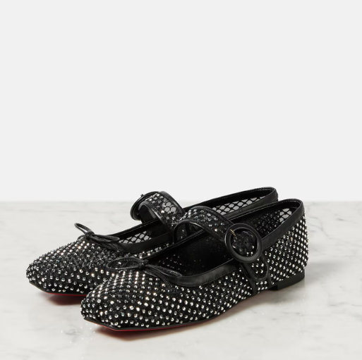 Christian Louboutin Mamastrapit Black Flat