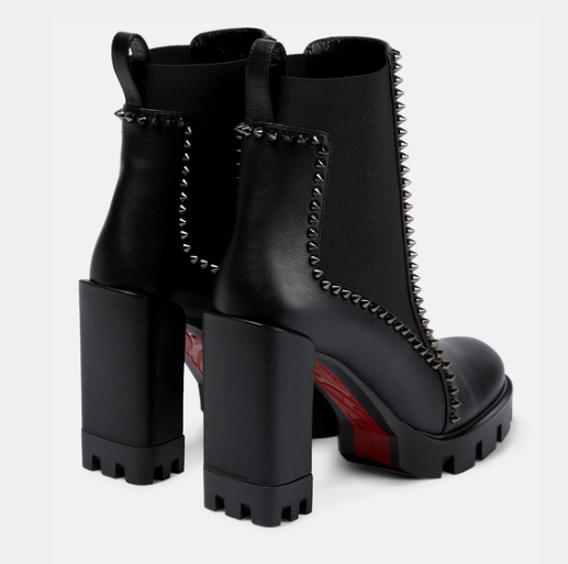 Christian Louboutin Outline Spike Lug Boots