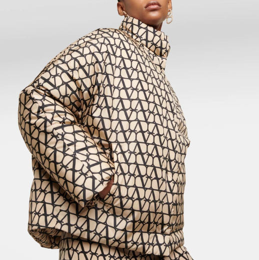 Valentino Puffer Logo Coat