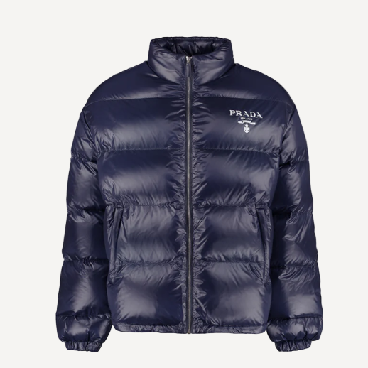 Prada Women’s Oversized Blue Puffer Coat