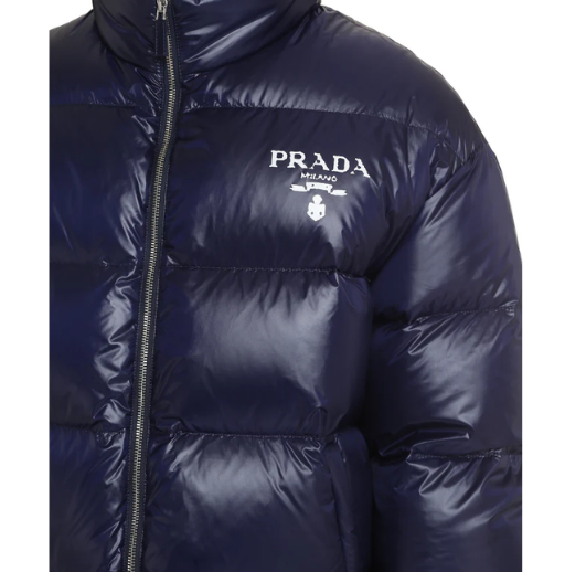 Prada Women’s Oversized Blue Puffer Coat