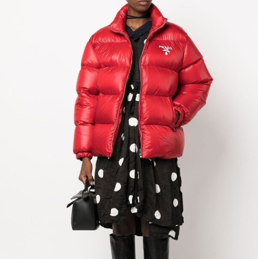 Prada Women’s Oversized Red Re-Nylon Puffer