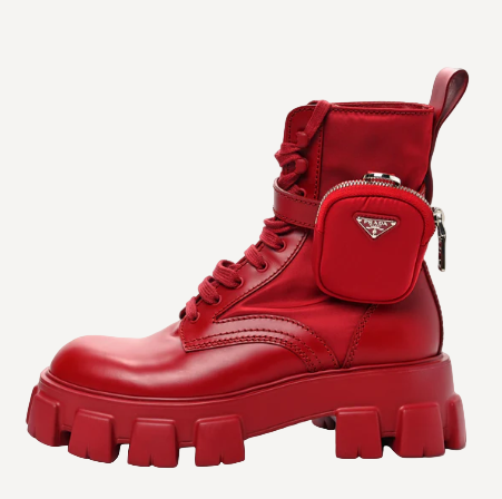 Prada Monolith Women’s Red Boots