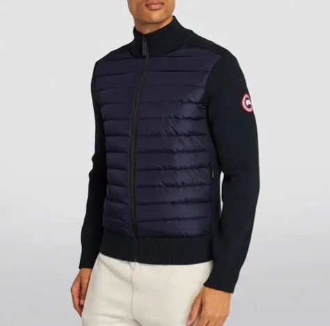 Canada Goose Men’s Hybridge Knit Packable Navy Jacket
