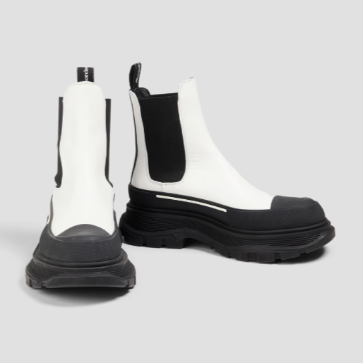 Alexander McQueen Slick Chelsea Boots White