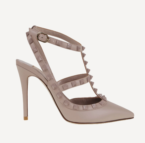 Valentino Nude Rockstud Pumps